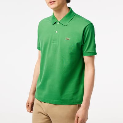 Green 2 Button Placket Polo Shirt