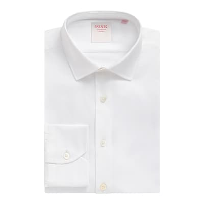 White Core Poplin Tailored Fit Cotton Shirt