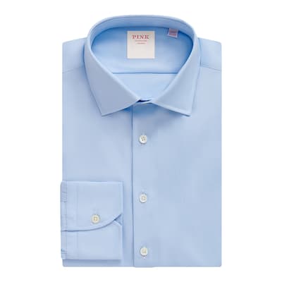 Blue Core Poplin Tailored Fit Cotton Shirt