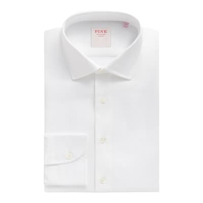 White Royal Oxford Tailored Fit Cotton Shirt