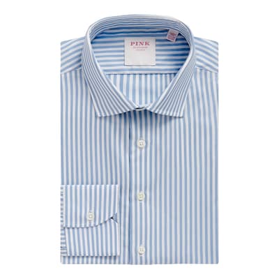 Blue Bengal Stripe Tailored Fit Cotton Shirt