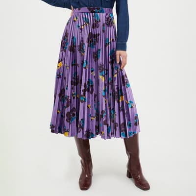 Purple Printed Filippa Skirt