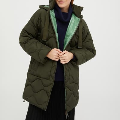 Khaki Chiudere Quilted Jacket
