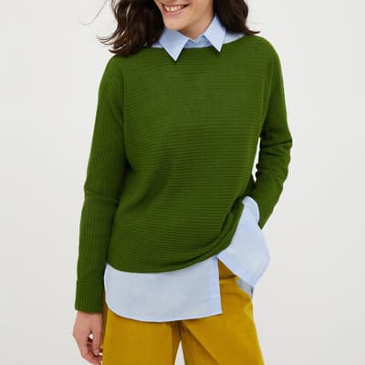 Green Wool Blend Isguardo Top