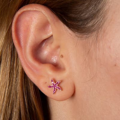 Pink Starfish Earring