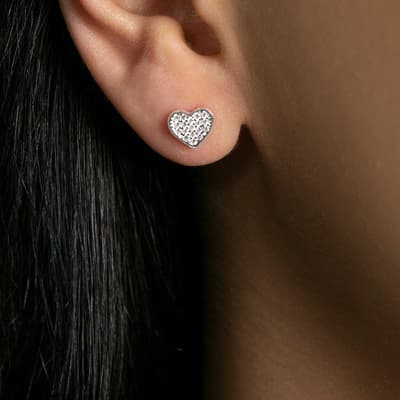 Silver Heart Earring