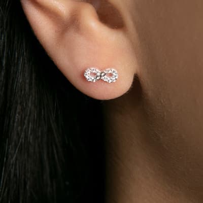 Silver Infinity Earring