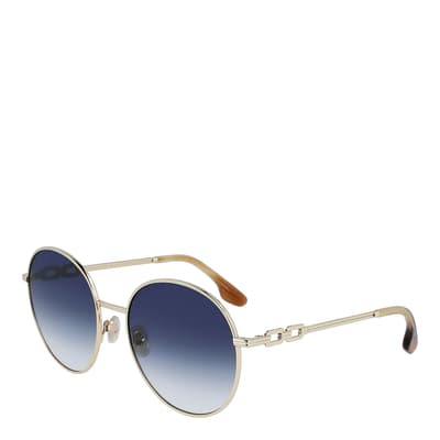 Women's Gold Victoria Beckham Sunglasses 58mm