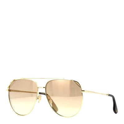 Women's Gold Victoria Beckham Sunglasses 61mm