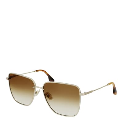 Womens Gold Victoria Beckham Sunglasses 59mm