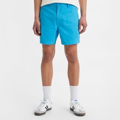 Bright Blue Authentic Cotton Shorts 