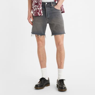 Grey 501® Raw-Cut Denim Shorts 