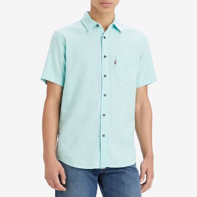 Turquoise Sunset Standard Cotton Shirt