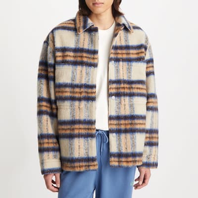 Multi Check Wool Blend Jacket 