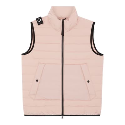 Pale Pink Quilted Gilet