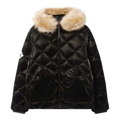 Black Quilted Short Coat