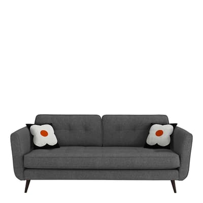 Ivy Large Sofa, Liffey Dark Grey