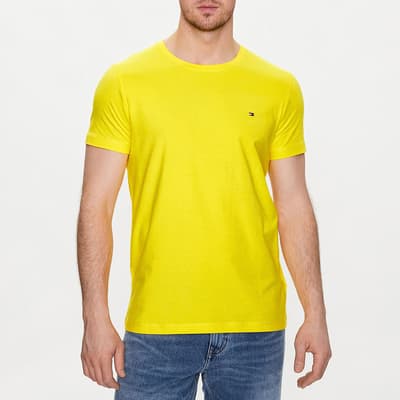Yellow Cotton Blend T-Shirt