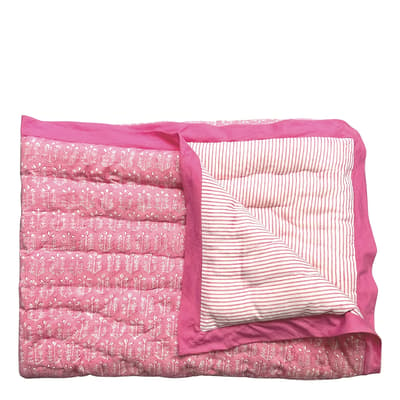 Pink Phool Bloom mini quilt