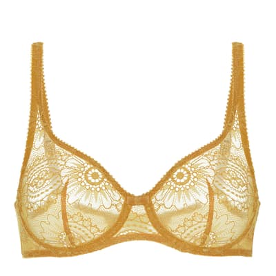Yellow Embleme Full Cup Support Bra
