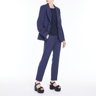 Navy Canon Wool Trousers