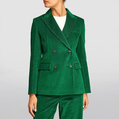 Green Katanga Cotton Blazer
