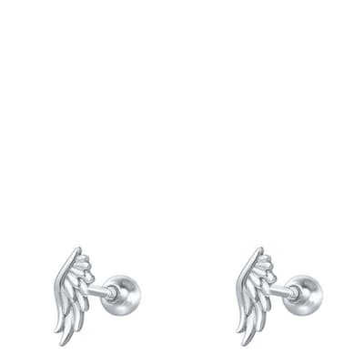 Silver Wing Stud Earring