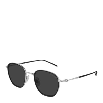 Men's Mont Blanc Black Sunglasses 52mm