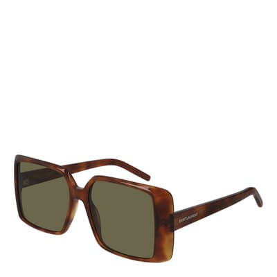 Women's Saint Laurent  Brown Sunglasses 56mm