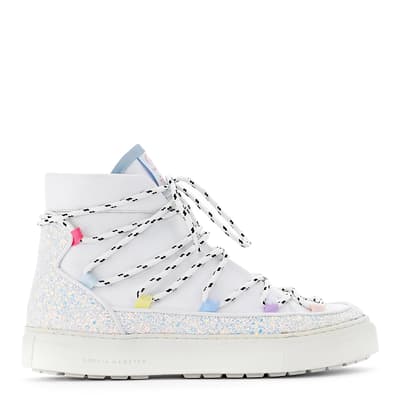 White Glitter Queenie Sneaker