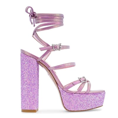 Lilac Opal Venus Glitter Platform Sandal