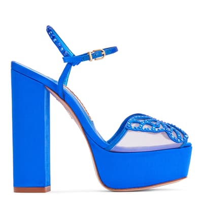 Sapphire Blue Farfalla Platform Sandal