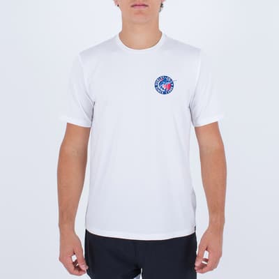 White Cotton Hybrid T-Shirt