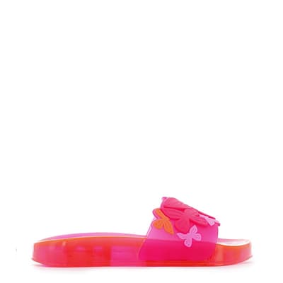 Junior Pink Butterfly Jelly Slide 