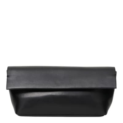 Black Vigun Leather Clutch Bag