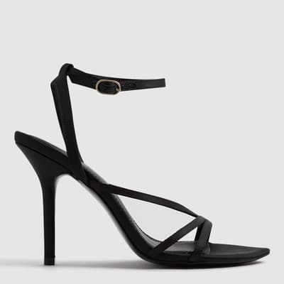 Black Camilla Strappy Heeled Sandals
