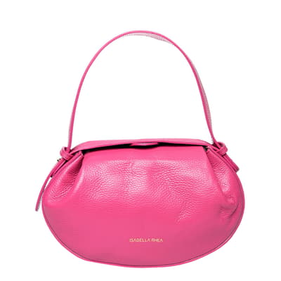 Pink Italian Leather Handbag