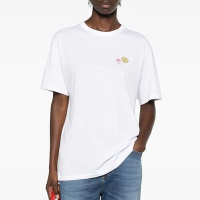 White Fruit Sticker T-shirt