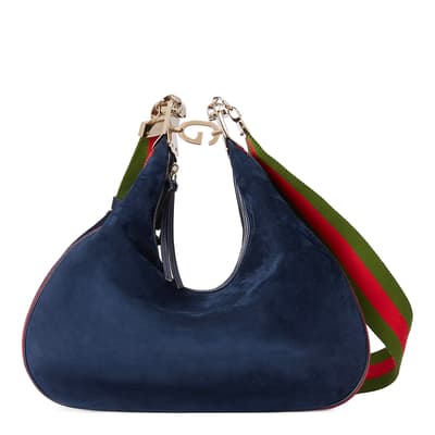 Gucci Blue Attache Large Shoulder Bag
