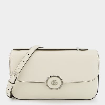 Gucci White Petite GG Small Shoulder Bag