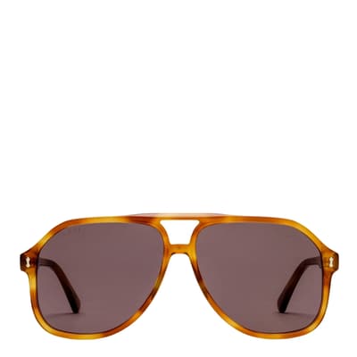 Men's Brown Gucci Sunglasses 60mm