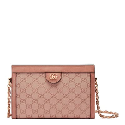 Gucci Pink Ophidia GG Small Shoulder Bag 