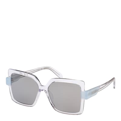 Crystal Smoke Mirror Sunglasses