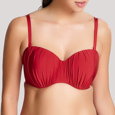 Red Marina Moulded Bikini Top