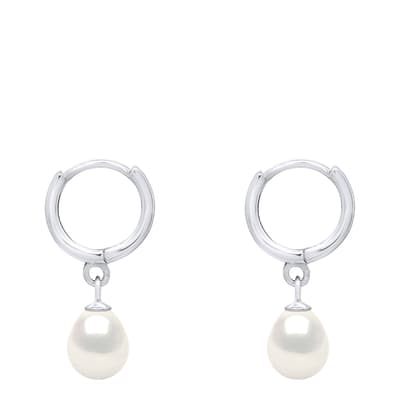 Natural White Pearl Earrings 7-8 mm