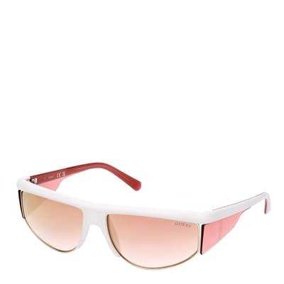 White Bordeaux Mirror Sunglasses