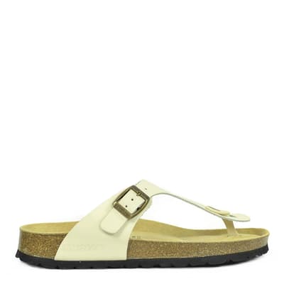 Women's Ivory Leather Geneve Sandals