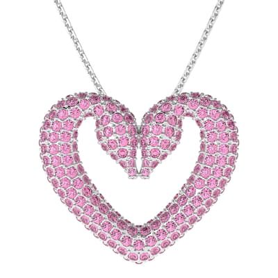 Pink Heart Una Necklace