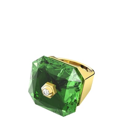 Green Octagon Cut Numina Cocktail Ring