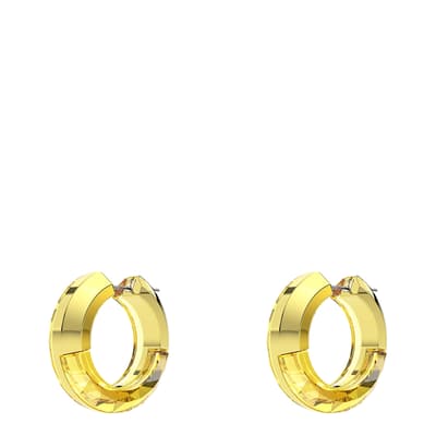 Yellow Statment Lucent Hoop Earrings
